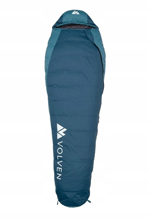 Turistický péřový spací pytel Volven Polaris Pravý - modrý