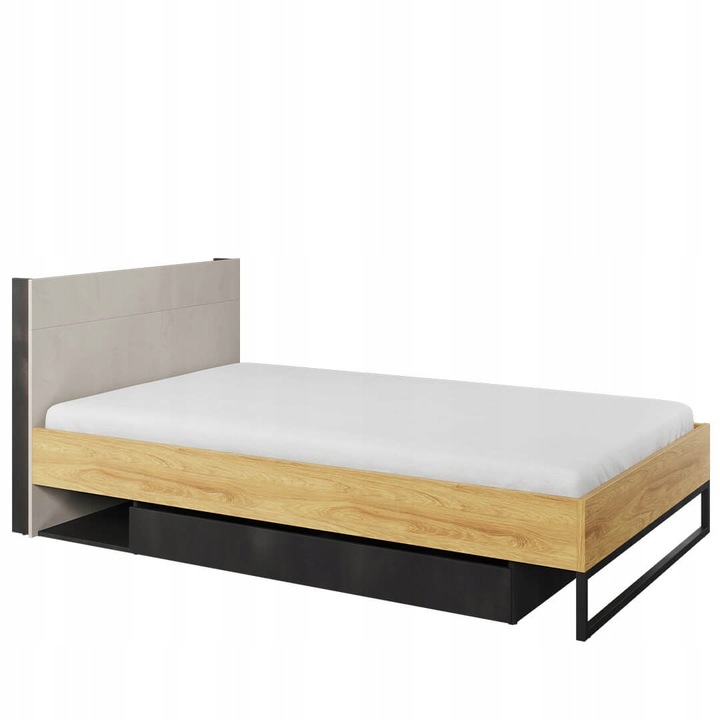 TEEN FLEX TF-17 - Postel 120 cm s roštem Hikora Přírodní