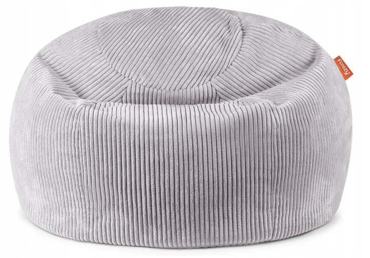 Taburet Sedací vak z kordu z manšestru Koala Grey Pet Proof