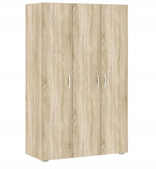 Třídveřová šatní skříň 111 cm RICHLAND - dub sonoma