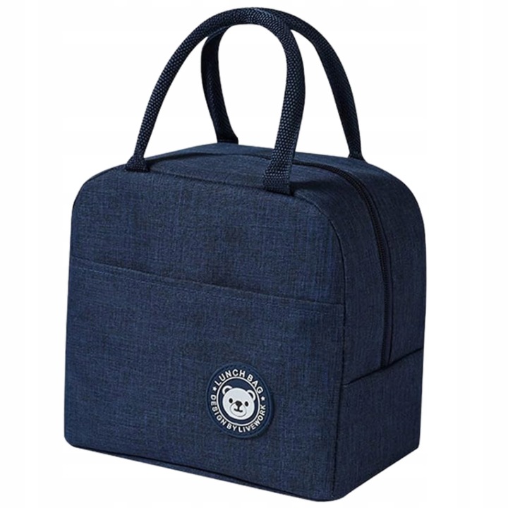 Termotaška LUNCH BOX na jídlo Snídaňová izolační piknik granátová