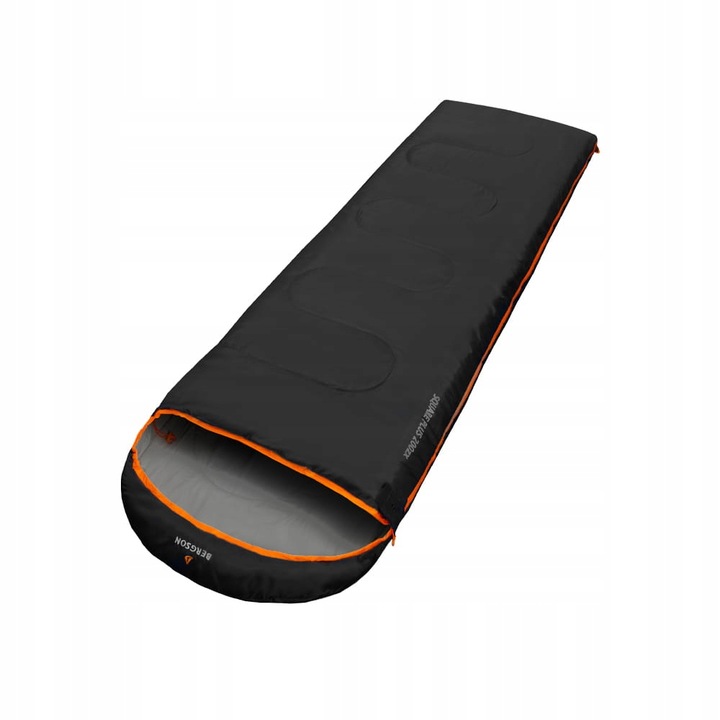 Turistický spací pytel BERGSON SQUARE Plus 200 ZX Black