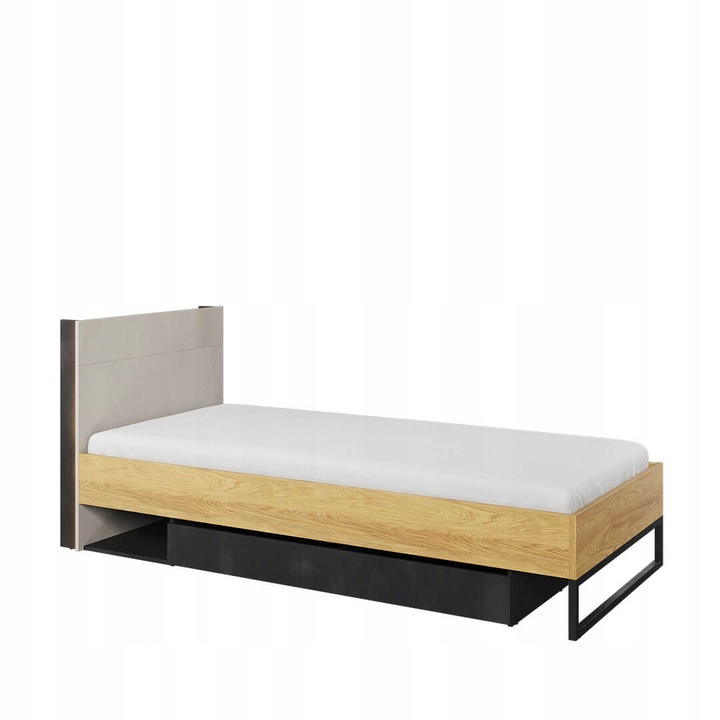 TEEN FLEX TF-16 - Lůžko 90 cm s roštem Hikora Přírodní
