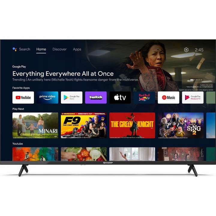 Televizor Sharp 40FH2EA 40" LED 1920x1080 Full HD Android TV Dolby Digital