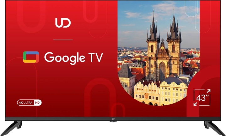 TELEVIZOR UD 43 PALCŮ LED 4K UHD GOOGLE SMART TV HDR DOLBY ATMOS VISION WIFI