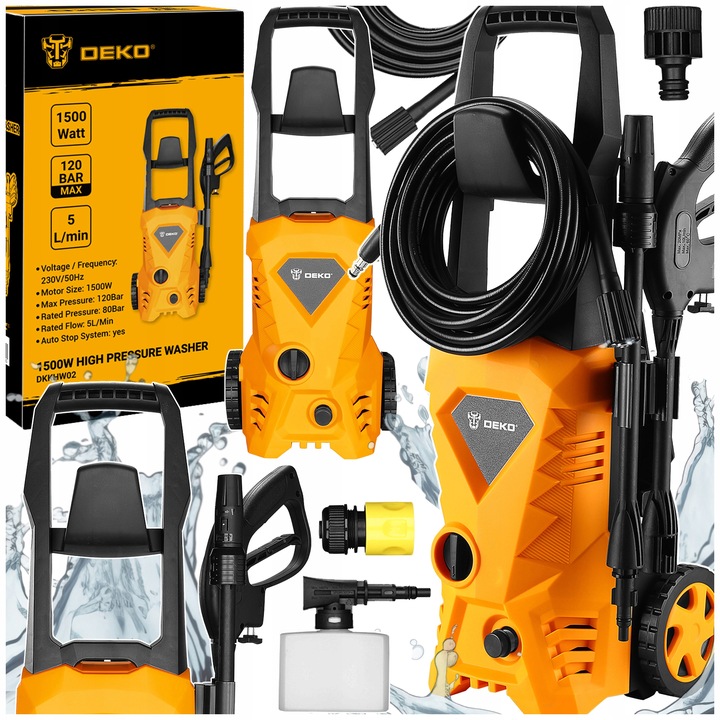 TLAKOVÁ MYČKA 120 BAR TURBO NOVÝ MODEL VÝKONNÁ HLINÍKOVÁ PUMPA DEKO