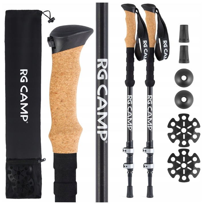 Trekingové hole Nordic walking pro chůzi po horách skládací LEVNĚ