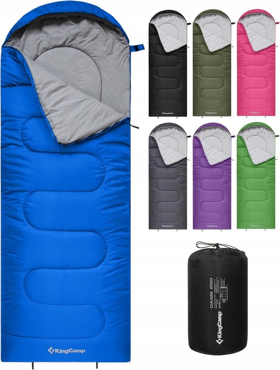 TURISTICKÝ SPACÍ PYTEL 3 ROČNÍ OBDOBÍ KOMFORTNÍ 220x75 CM POLYSTER 190T 70g/m2