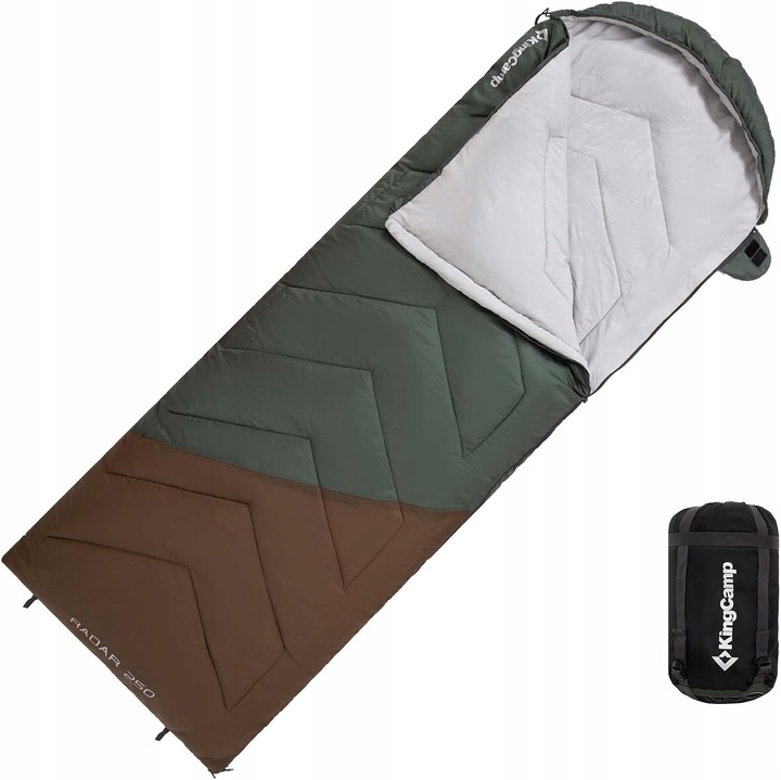 TURISTICKÝ SPACÍ PYTEL 3 ROČNÍ OBDOBÍ KOMFORTNÍ 220x75 CM POLYSTER 190T 70g/m2 BR
