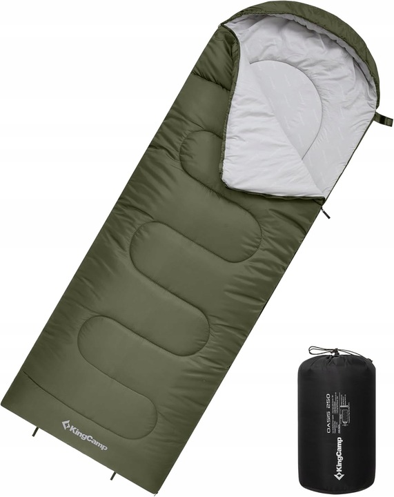 TURISTICKÝ SPACÍ PYTEL 3 ROČNÍ OBDOBÍ KOMFORTNÍ 220x75 CM POLYSTER 190T 70g/m2 GR