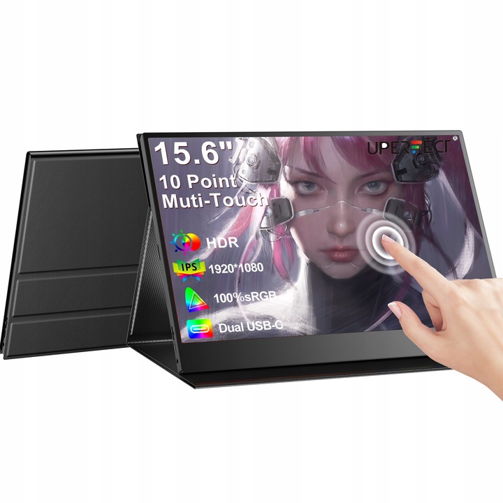 UPERFECT UPALLPL-M156E07W-HGP LCD monitor 15,6" 1920 x 1080 px IPS / PLS