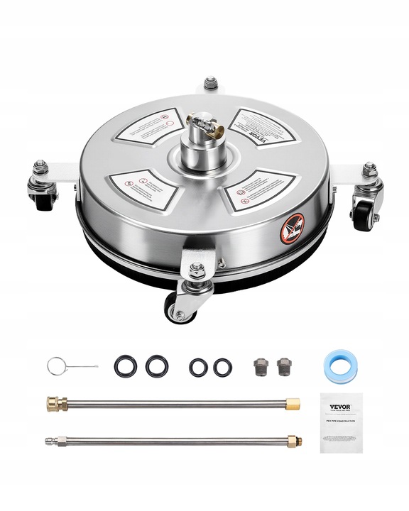 VEVOR Tlaková myčka 4000PSI, 325MM, 4 kolečka, 2 prodloužené trysky, odolná nejlevnější