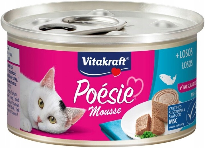 VITAKRAFT POESIE mokré krmivo pro kočky losos 85 g