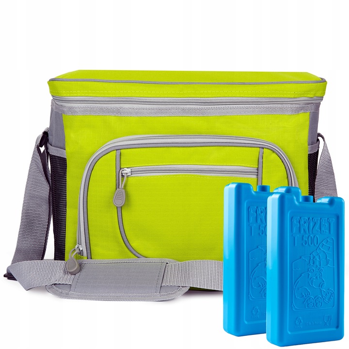 VELKÁ TURISTICKÁ TERMOTAŠKA PIKNIKOVÁ 30L + 2ks MRAZICÍCH VLOŽEK 500ML