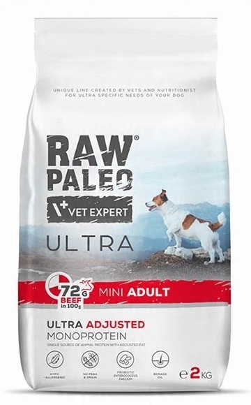 VetExpert Raw Paleo Ultra Beef Mini Adult 2 kg