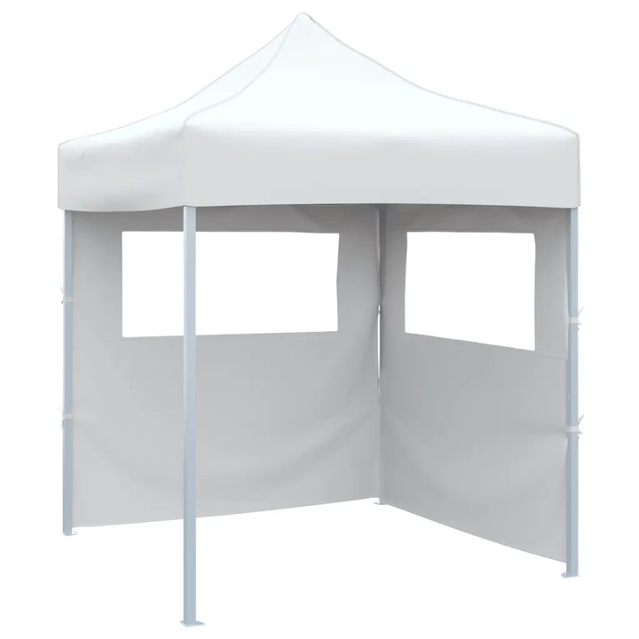 vidaXL Profesionální skládací stan na párty, 2 stěny, 2 x 2 m, ocel
