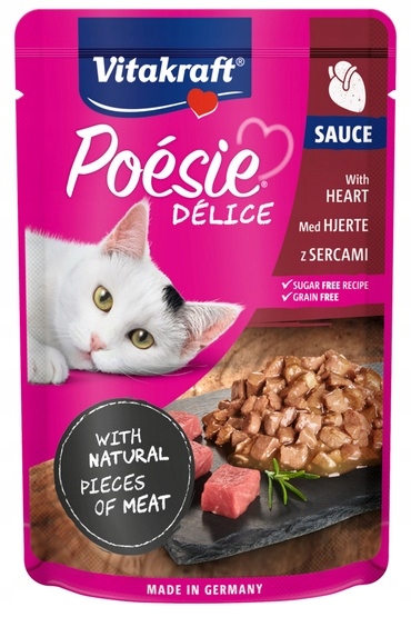 Vitakraft Poesie Deli Sauce srdíčka kapsička 85 g