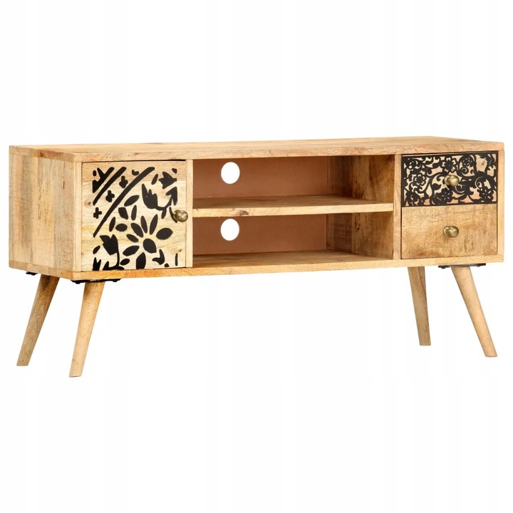 vidaXL Skříňka pod TV, 100 x 30 x 45 cm, masivní mangové dřevo