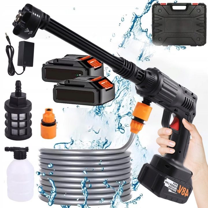 VÝKONNÁ TLAKOVÁ MYČKA 30 BAR 18000 OT/MIN 3000 W BEZDRÁTOVÁ AKUMULÁTOROVÁ