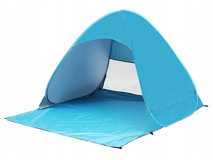Verk 14417 Samorozkládací stan UV plážový 160 x 140 x 110 cm modrá SLEVA