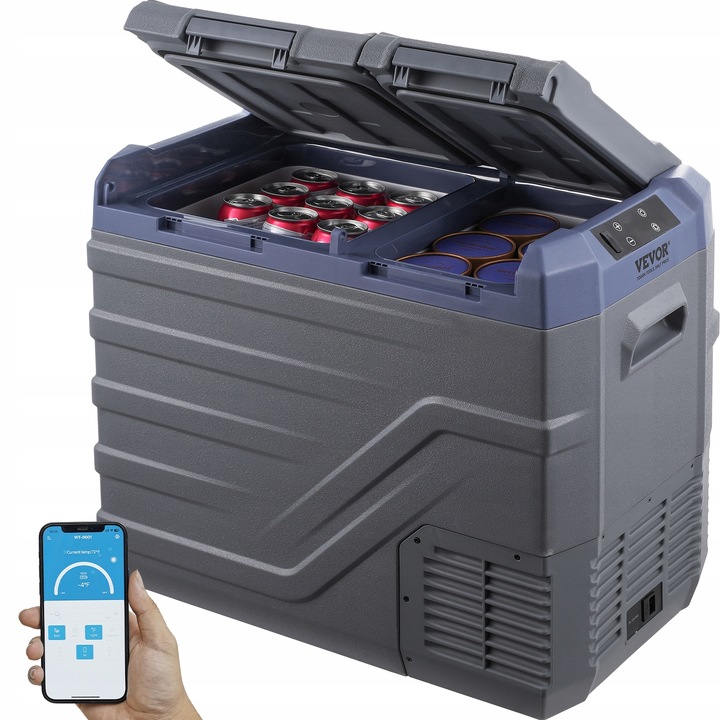 VEVOR Chladnička Automobilová Dvojité dveře 40L Bez koleček 618x376x514MM 60W