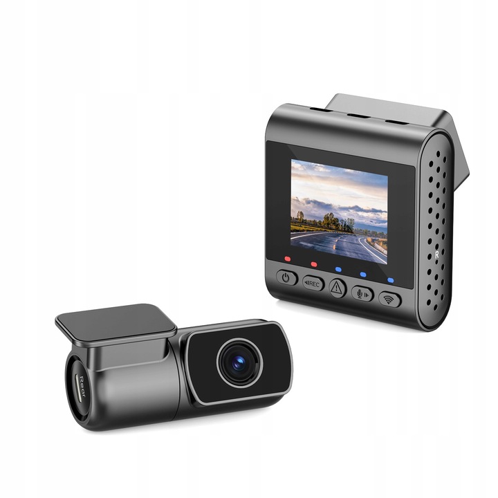 Videorekordér SJCAM M60S Kamera automobilová do auta 4K + zadní kamera