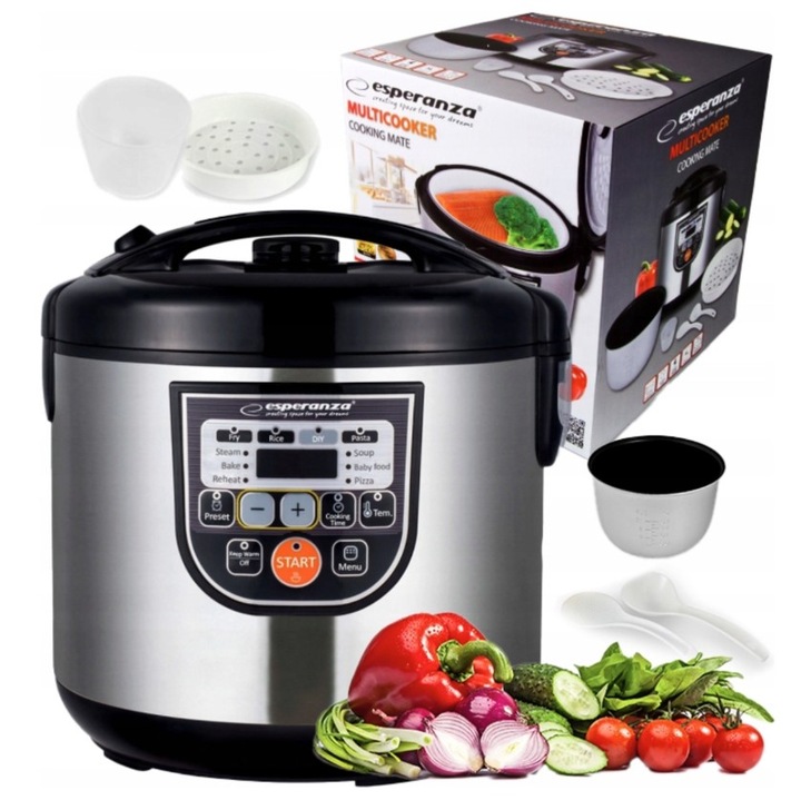 VÝKONNÝ MULTICOOKER ELEKTRICKÝ HRNEC MULTIFUNKČNÍ PARNÍ HRNEC LCD