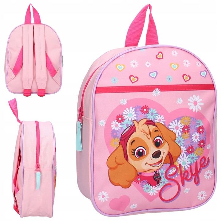 VADOBAG MALÝ PŘEDŠKOLNÍ BATOH PRO DĚTI Tlapková patrola PEJSEK SKYE RŮŽOVÝ