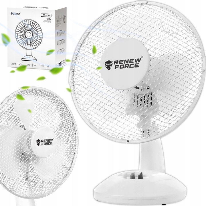 VENTILÁTOR STOLNÍ STOJANOVÝ VENTILÁTOR STOLNÍ OSCILACE TICHÝ SILNÝ ÚČINNÝ