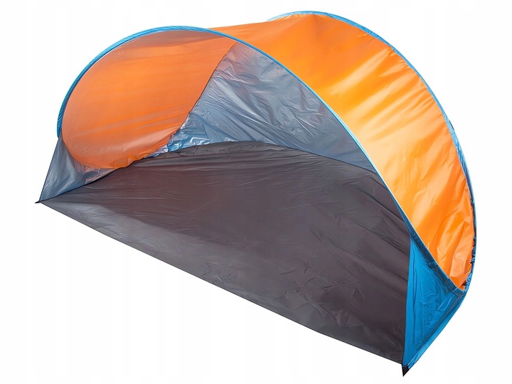 Verk 14524 Samorozkládací stan UV plážový 200 x 120 x 110 cm modro-oranžový VÝPRODEJ