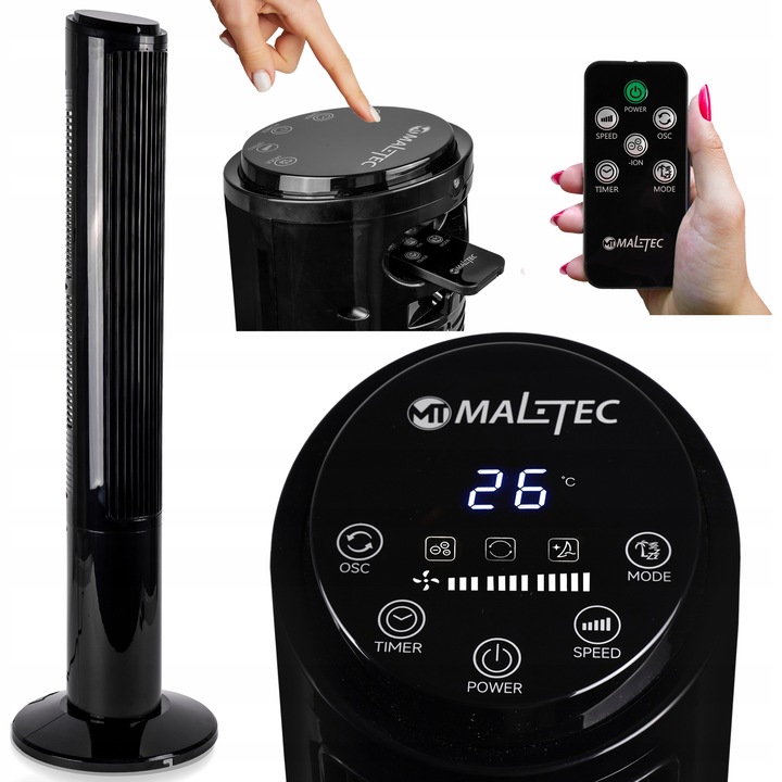 VERTIKÁLNÍ SLOUPOVÝ VENTILÁTOR PODLAHOVÝ VENTILÁTOR IONIZACE TICHÝ VÝKONNÝ