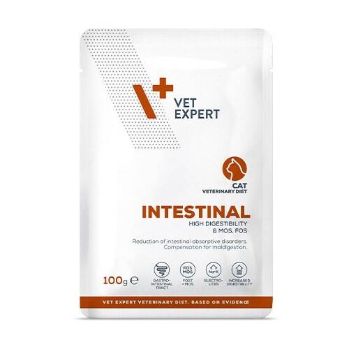 Vet Expert Intestinal Krmivo Veterinární Pro Kočky Kuřecí Hovězí 100g