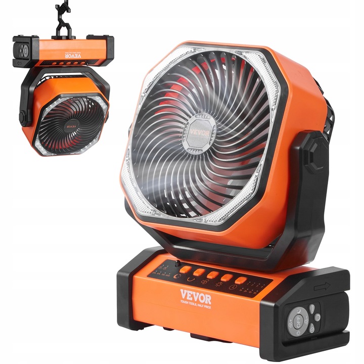 VEVOR Stacionární podlahový ventilátor 210x100x268MM 4 Rychlosti 20000MAH VÝPRODEJ