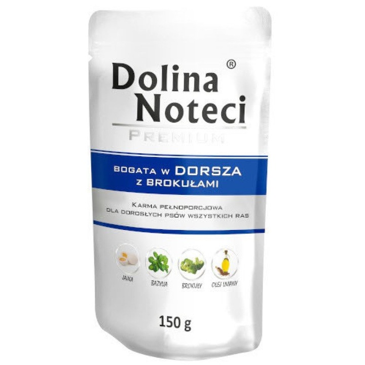 VLHKÉ KRMIVO PRO PSA Dolina Noteci PŘÍČESEK S BROKOLICÍ 150g