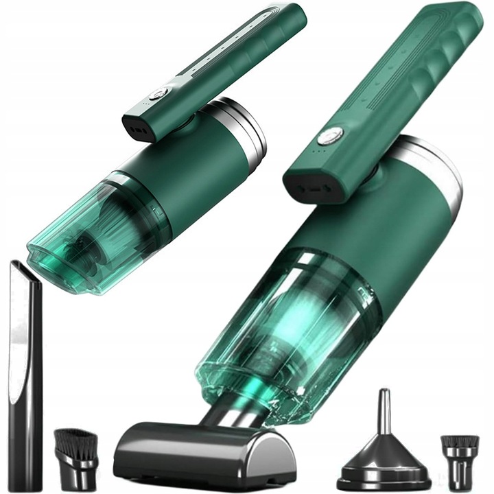 VYSAVAČ DO AUTA BEZDRÁTOVÝ RUČNÍ 120W AKUMULÁTOROVÝ PRO AUTO A DOMÁCNOST