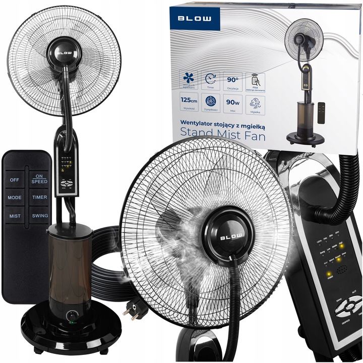 VENTILÁTOR VĚTRÁK STOJÍCÍ PODLAHOVÝ ZVLHČOVAČ VZDUCHU MINI KLIMATIZACE MLHA