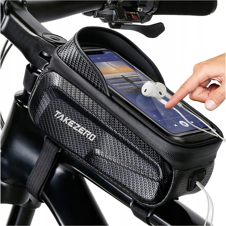 VODĚODOLNÁ CYKLISTICKÁ BRAŠNA TAŠKA NA RÁM TELEFONU POUZDRO