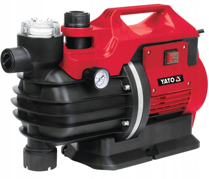 YATO POVRCHOVÁ ZAHRADNÍ PUMPA 850 W S FILTREM A MANOMETREM 3600 L/h