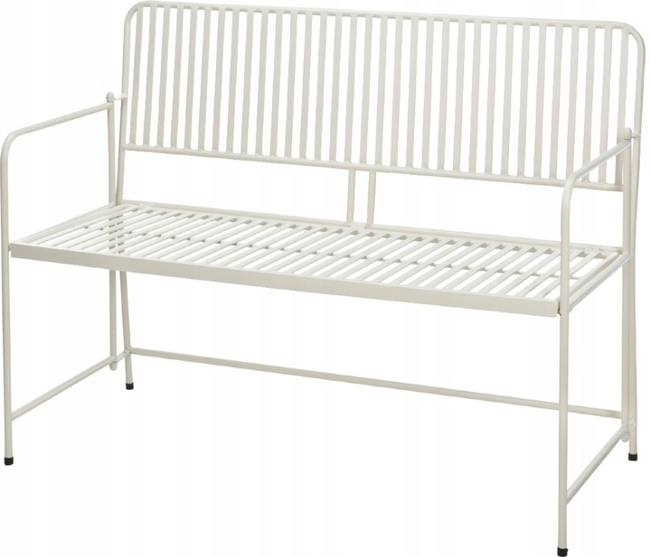 Zahradní lavice BISTRO 118 cm bílá
