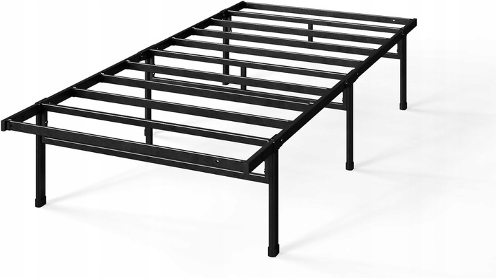 ZINUS KOVOVÝ ROŠT JEDNOLŮŽKO ODOLNÉ ČERNÉ 90x190cm MAX 160KG