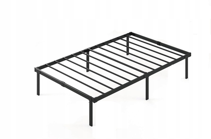 ZINUS KOVOVÝ ROŠT JEDNOLŮŽKO ODOLNÉ ČERNÉ 90x200cm MAX 160KG
