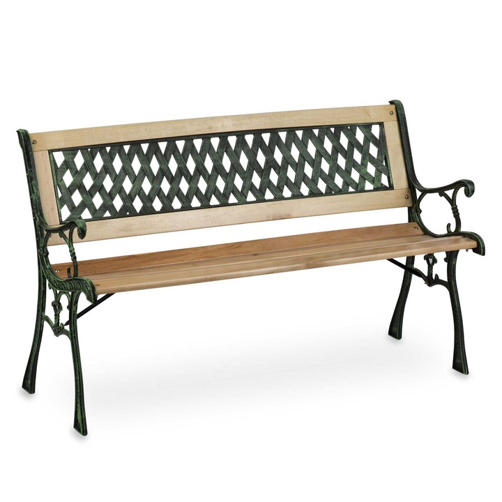 ZAHRADNÍ LAVIČKA S OPĚRADLEM SOFOTEL FUSIO 124X74X43 CM