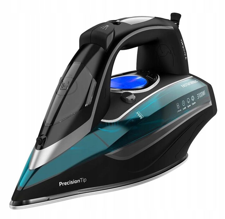 Žehlička Fast&Furious 6060 Ultra Cecotec 3100 W černá tyrkysová