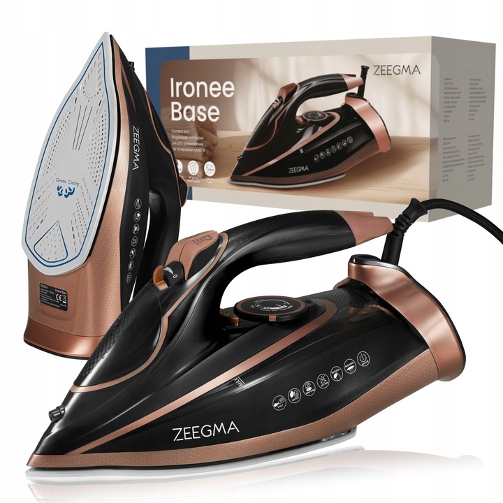 Žehlička Zeegma mocne žehlička HASIČ CERAMICZNA POWŁOKA 3100 W