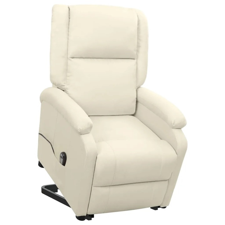 Zvedací křeslo krémové textil Krémová 329708 VÝPRODEJ