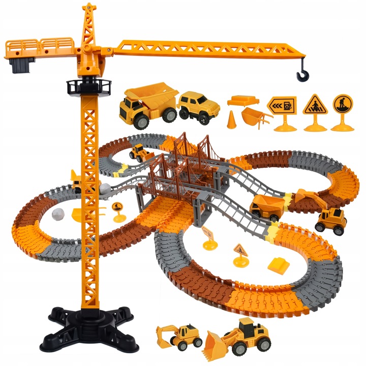 Závodní Dráha XXL pro Autíčka - Flexibilní Stavebnice pro Děti Autíčko SLEVA