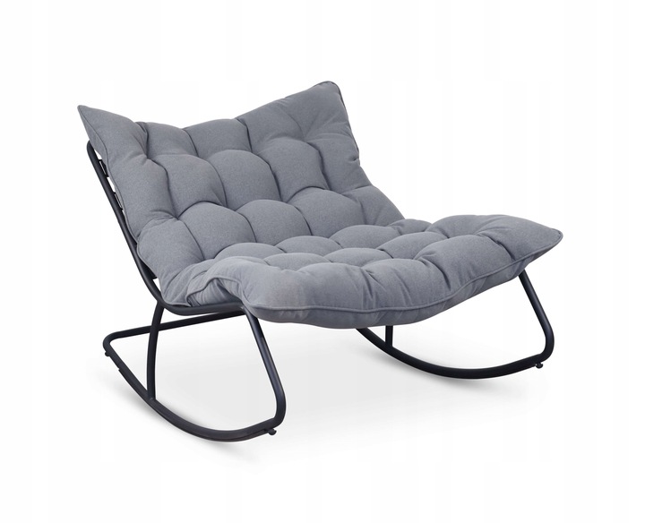 ZAHRADNÍ KŘESLO NA TERASU HOUPACÍ KŘESLO DO OBÝVACÍHO POKOJE KŘESLO KOLÉBKA ŠEDÉ MEXIKO SLEVA