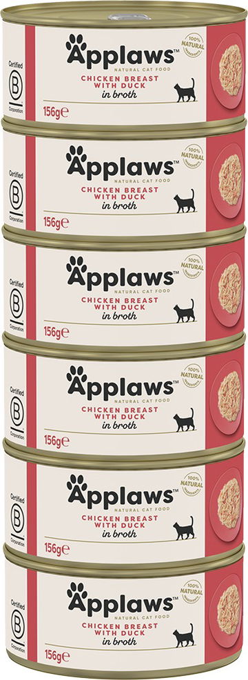 Applaws konzerva Kuřecí prsa a kachna 6 × 156 g