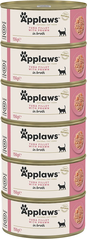 Applaws konzerva Tuňák a krevety 6 × 156 g