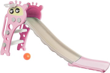 Aga4Kids Skluzavka s madlem 120 cm DS3702 Růžová
